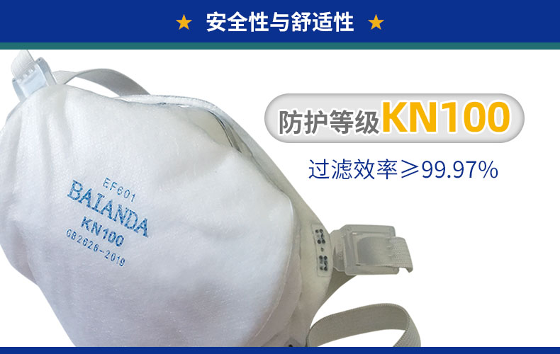 EF601-6 KN100,KN95,防尘口罩,防尘面罩,KN100口罩,kn100优于kn95